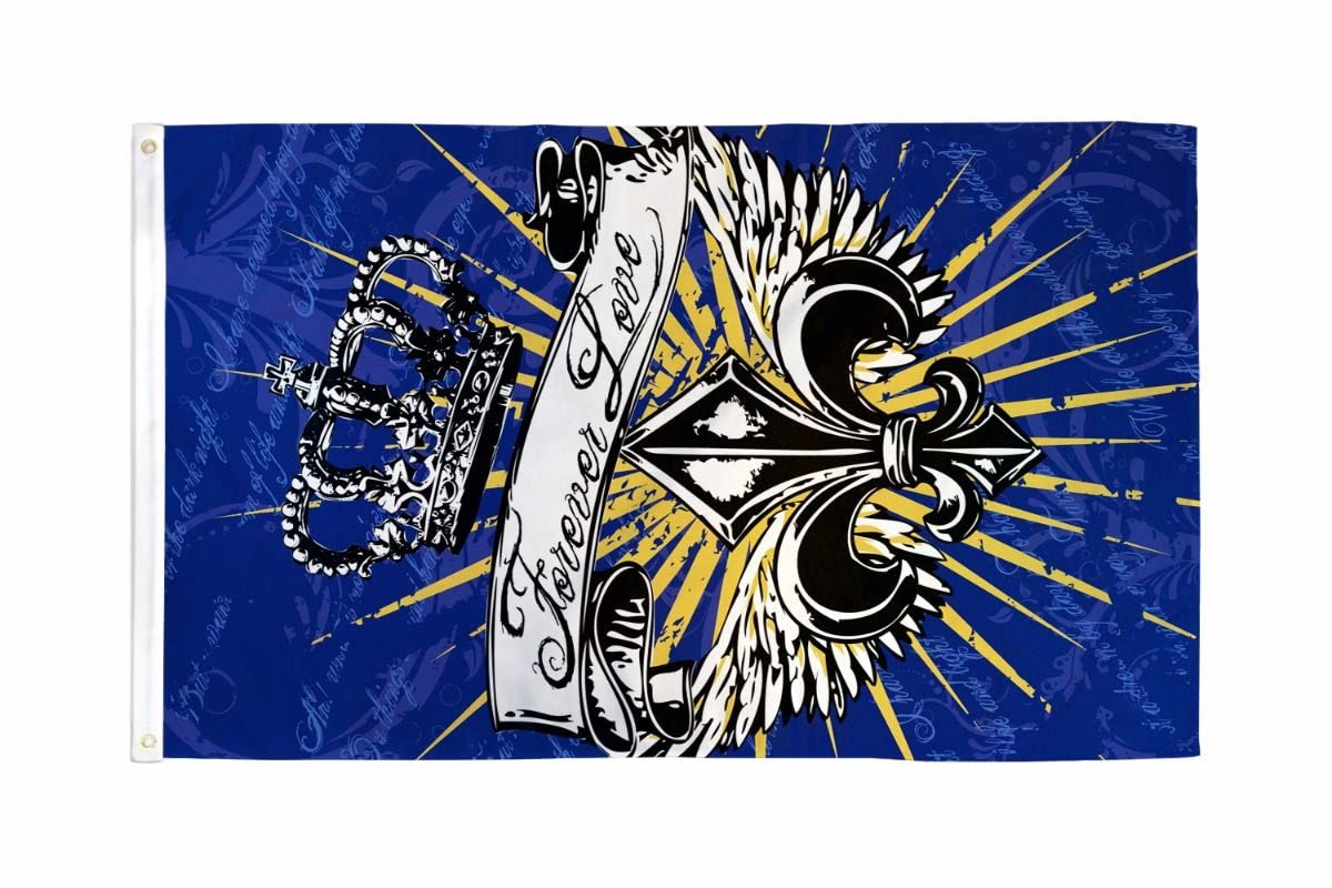 AZ FLAG - Forever Love Flag - 3x5 Ft - 100D Polyester Forever Love Banner with Two Metal Grommets - Fade Resistant - Vivid Colors - 3' x 5' Feet - 150x90 Cm