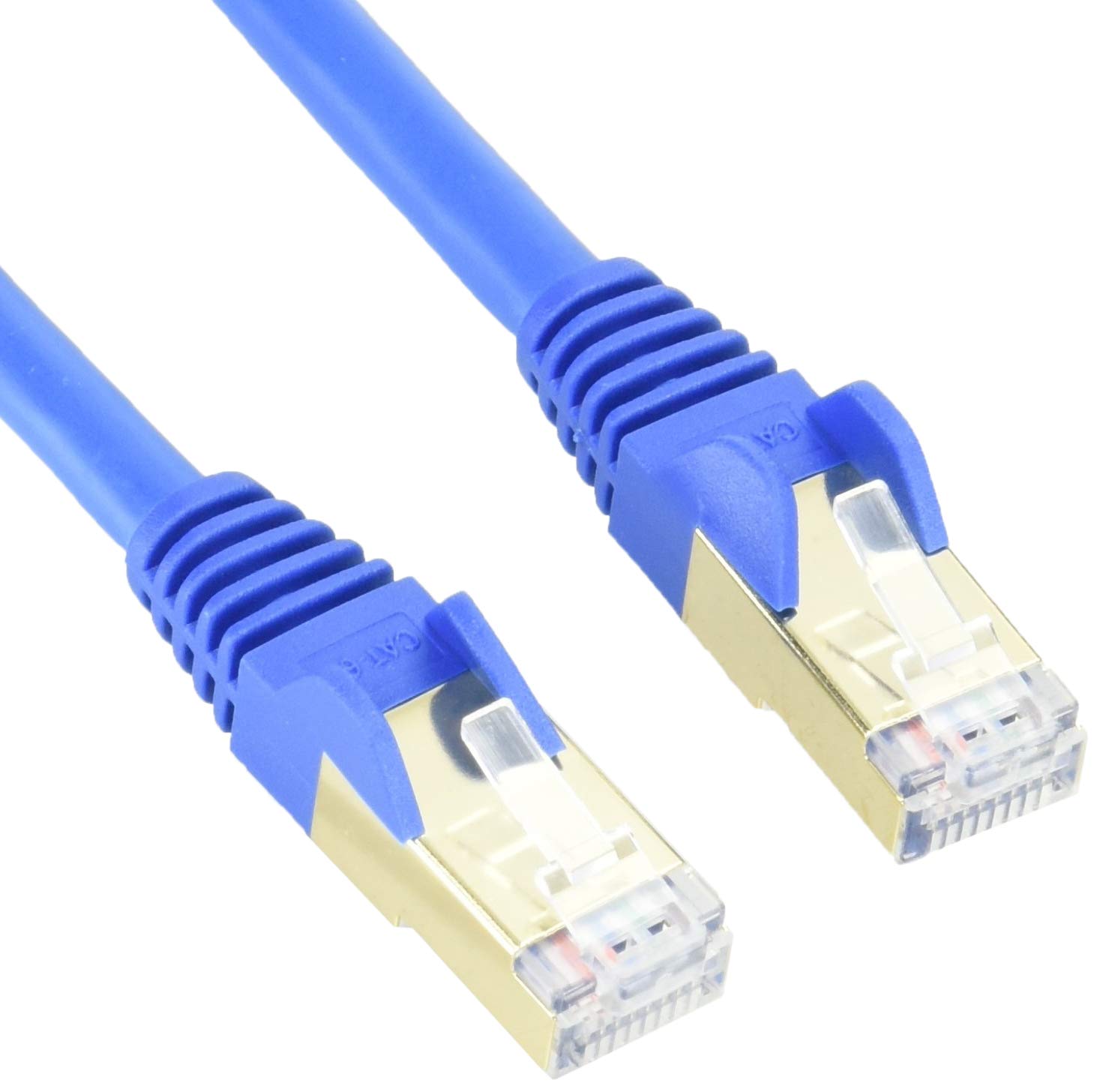 StarTech 1m CAT6a Ethernet Cable - 10 Gigabit Shielded Snagless RJ45 100W PoE Patch Cord - 10GbE STP Network Cable with Strain Relief - Blue - UL, TIA (6ASPAT1MBL)