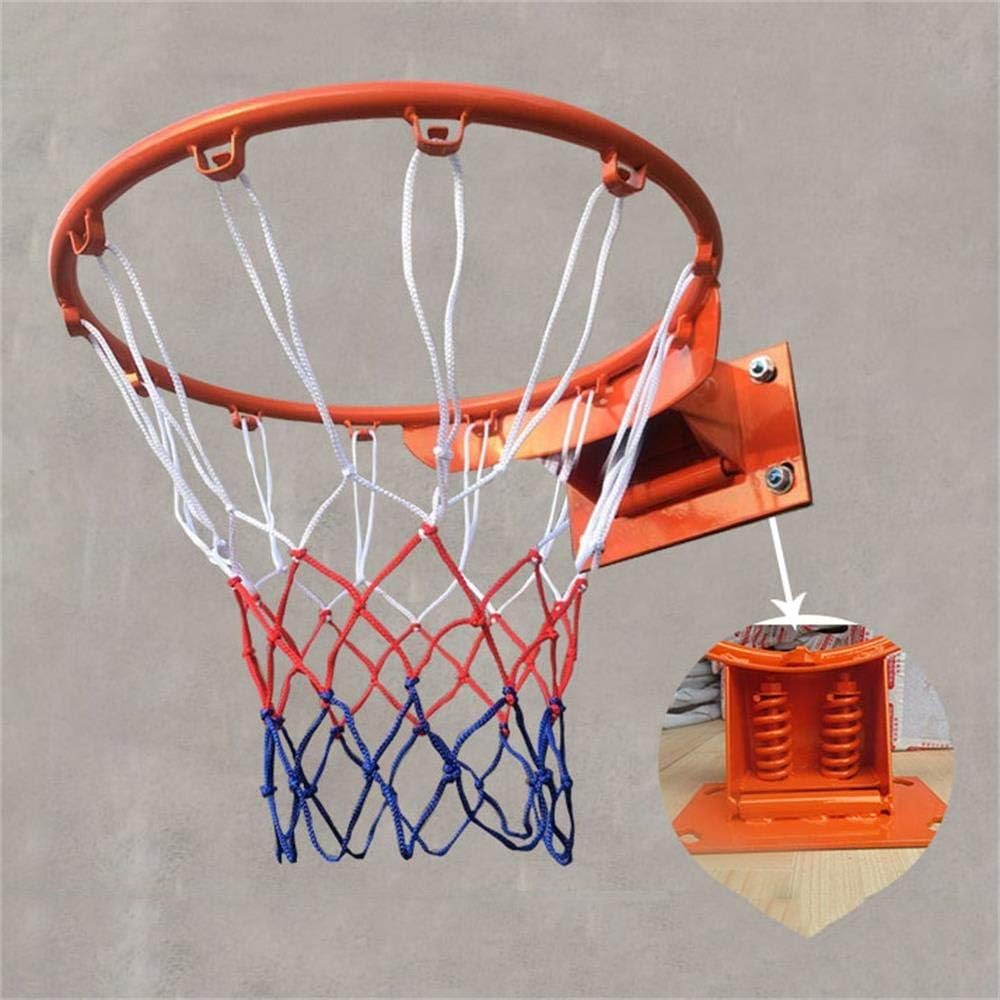 Adult Basketball Hoop Double Spring Flex Rim Goal Fit Indoor and Outdoor Backboard Basketball Rim 45cm