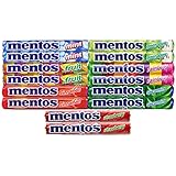 Mentos Variety Pack 14 Count (2 Of Each Flavor) The Chewy Mint Sampler/Bundle - Includes (14) 1.32oz Rolls Mint, Cinnamon, Strawberry, Spearmint, Green Apple, Fruit and Rainbow