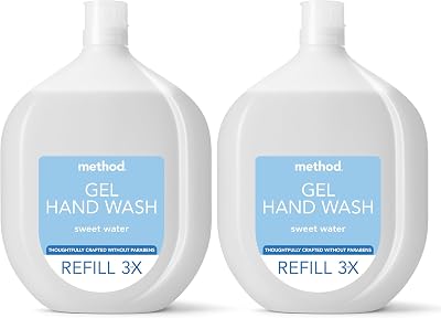 Method Hand Wash Refill 2 x 1L Gentle Cleansing Fresh Sweet Water Scent