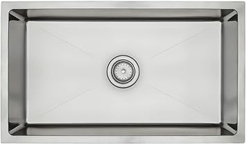 ZUHNE - Fregadero de cocina profesional de acero inoxidable de 31