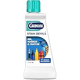 Carbona Stain Devils #3, Spot Cleaner for Ink, Marker &amp; Crayon, 1.7 Fl Oz | Professional Strength Laundry Stain Remover &amp; Fabric Cleaner, Safe on Skin &amp; Washable Fabrics, Apply Directly, Do Not Dilute