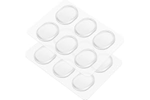 Flexzion Drum Head Dampeners - 12 Pieces Clear Reusable Washable Sticky Silicone Drum Gels for Dampening Resonance & Control Overtones, Snare Drum Dampeners for Precise Sound Quality of Drum & Cymbals