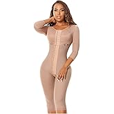 Melibelt 3014 Fajas Colombianas Reductoras Y Moldeadoras Shapewear For Women with Sleeves and Bra