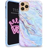VELVET CAVIAR Compatible with iPhone 11 Pro Max Case Marble for Women &amp; Girls - Cute Protective Phone Cases (Pink Iridescent Holographic Blue)