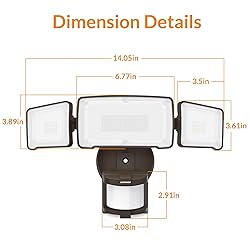 LEPOWER LED Security Light Motion Sensor Light