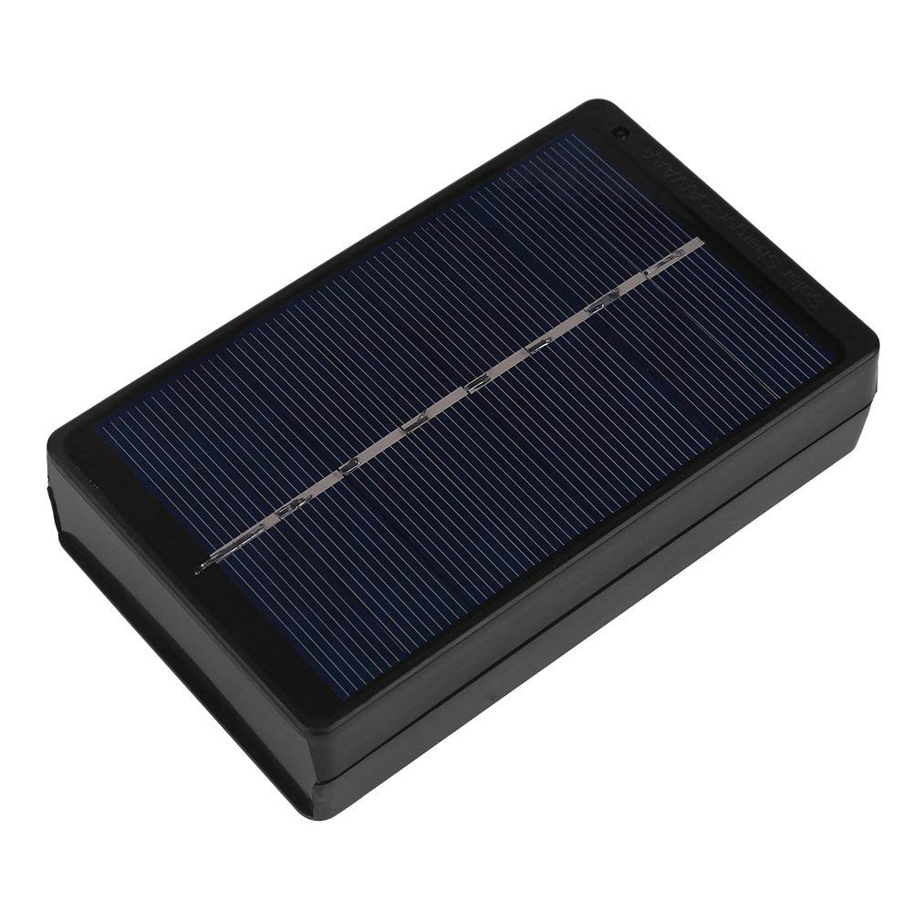 Solar Panel Box 1W 4V Outdoor SunPower Solar Panel Battery Charger For AA/AAA Battery Black