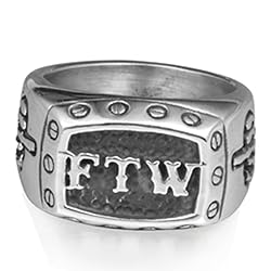 Jude Jewelers Stainless Steel FTW Biker Rider