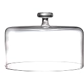 Barski - Handmade Glass Cake Dome - 10.5" Diameter - Clear - Made in Europe