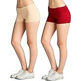 Emmalise Women's Active Yoga Shorts Low Rise Fold Over Workout Dance Pant