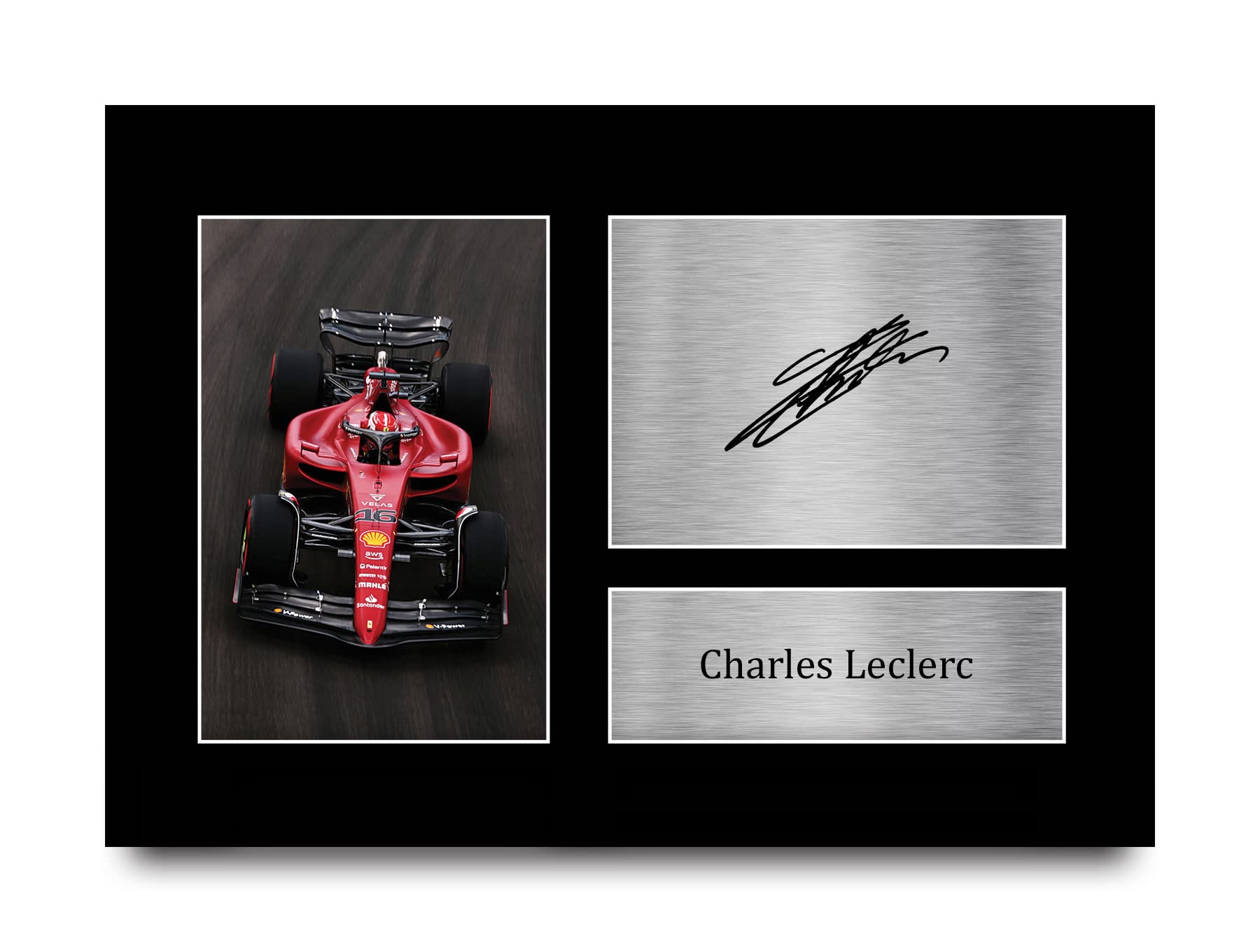 HWC Trading A4 Charles Leclerc Formula 1 Gifts Printed Signed Autograph Picture for F1 Formula 1 Racing Fans — image 1