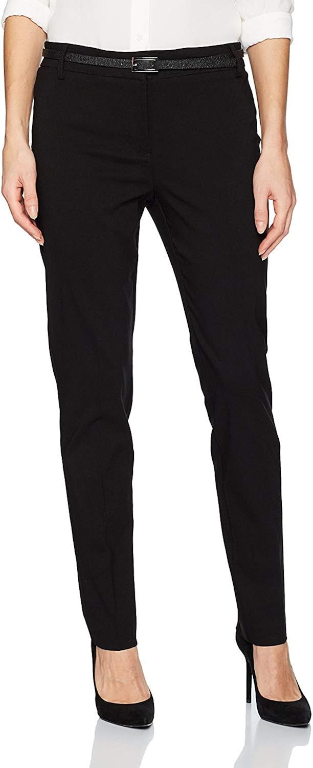 Briggs New York Women's Belted Pant, Black, 16 Amazon.ca Clothing