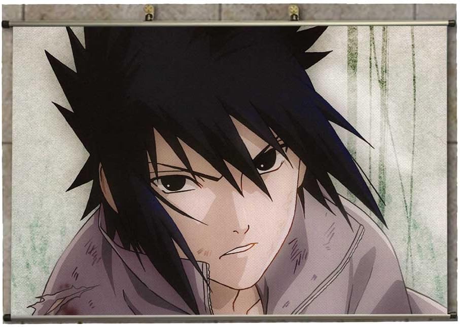 Canvas Wall Scroll Poster - Anime Naruto Sasuke Uchiha Wallpaper -RoyeanDK644184