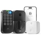 Yale Assure Lock 2 Touch Fingerprint Deadbolt with Wi-Fi, Black Suede | Auto-lock with DoorSense, Fingerprint, Wi-Fi Connected Bridge for Extended Battery Life, Only compatible in the US and Canada