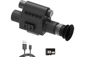 WGFXYBFY 50mm Lens Night Vision Rifle Scope - 1080P Night Vision Monoculars Rechargeable Night Vision Goggles for Hunting wit