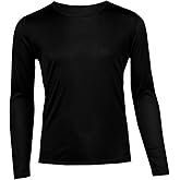 Hot Chillys Youth Pepper Skins Crewneck Moisture-Wicking Soft Midweight Thermal Long Sleeve Base Layer Top