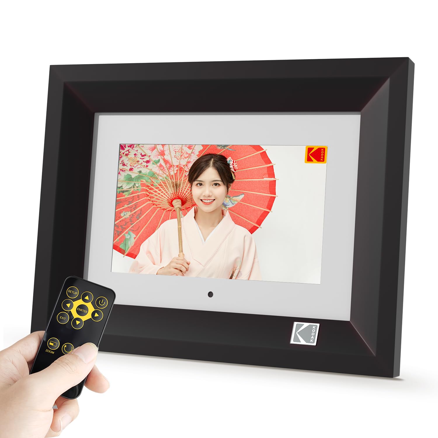 KODAK High Resolution 1024 x 600 7"" Digital Photo Frame - Black"