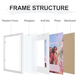 Vittanly 12x12 Picture Frame, Display Pictures 8x8