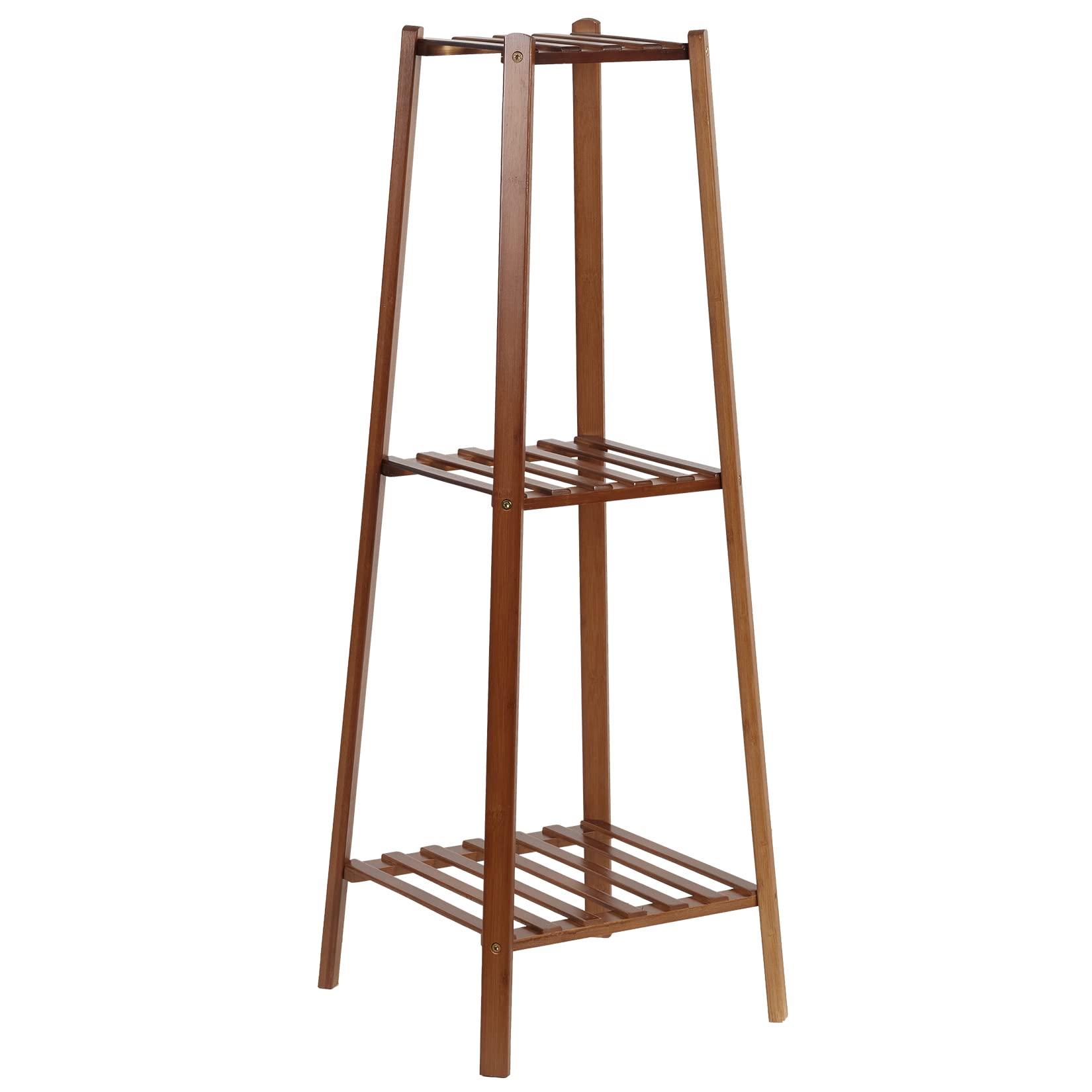 Medla UNHO 3 Tier Bamboo Plant Stand Plant Stand Tall Plant Pot Rack for Home Office