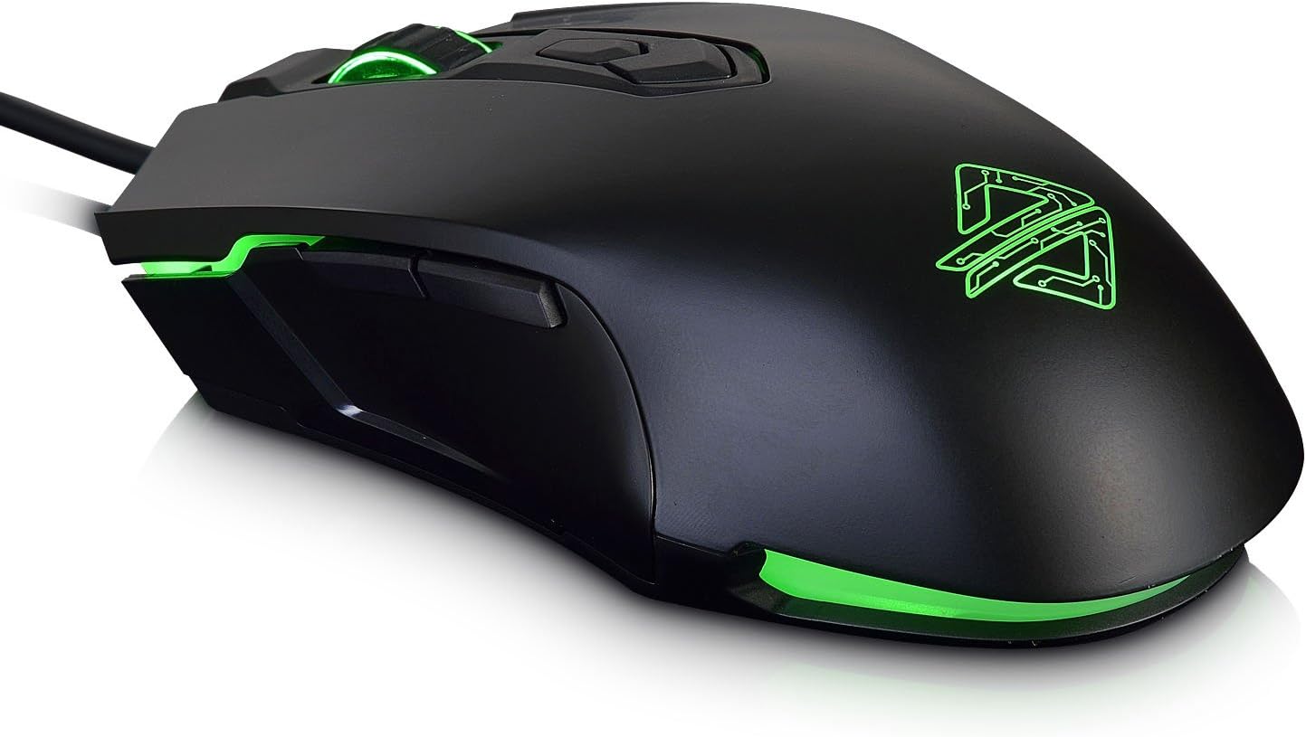 Ajazz AJ52 Watcher RGB Gaming Mouse, Programmable 7 Buttons, Ergonomic LED Backlit USB Gamer Mice Computer Laptop PC, for Windows Mac OS Linux, Black: Computers & Accessories