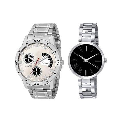 Ansh All New Stylish-Luxury Watch and Luxury Braclate Type Best Couple Watch for Men and Women