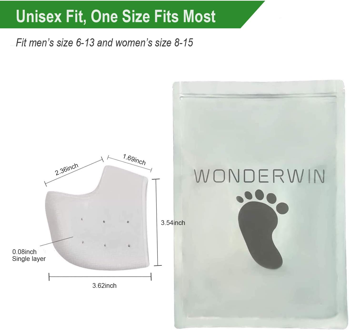 Breathable Heel Cups, Plantar Fasciitis Inserts, Heel Pads Cushion Great for Heel Pain, Heal Dry Cracked Heels, Achilles Tendinitis, for Men & Women: Health & Personal Care