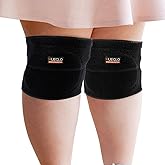 HUEGLO Plus Size Knee Pads for Women,Soft Sponge Knee Pads for Dance Volleyball Avoid Floor Burns & Bruising,1Pair,XX-Large
