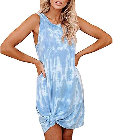 tie dye casual dress