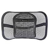 Go Lumbar Support | Extra Comfortable Adjustable Breathable Black Mesh Lumbar Back Cushion Support Fit All Types Office Chair Car Seat | Perfect Solution for Fatigue Back Pain Poor Posture Soreness