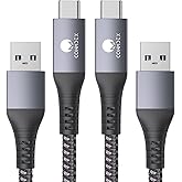 CONMDEX Android Auto USB Cable [Upgrade, 3ft, 2Pack] 10Gbps USB 3.1 Gen 2 USB A to USB C Data Transfer Type C Cord, 3A Fast C