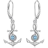 Starfish/Octopus/Anchor/Shark/Turtle/Jellyfish 925 Sterling Silver Ocean Earrings Beach Gift for Women