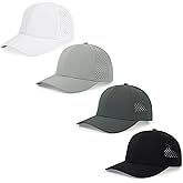 kozinu Quick Dry Baseball Cap Curved Brim Snapback Hat Laser Cut Mesh Ball Cap Golf Ball Cap for Men Women