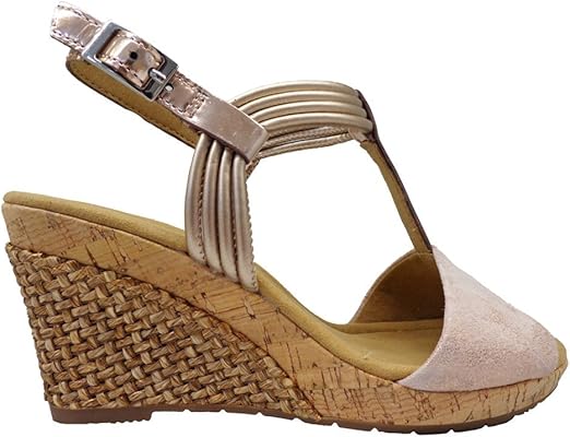 gabor rose gold sandals