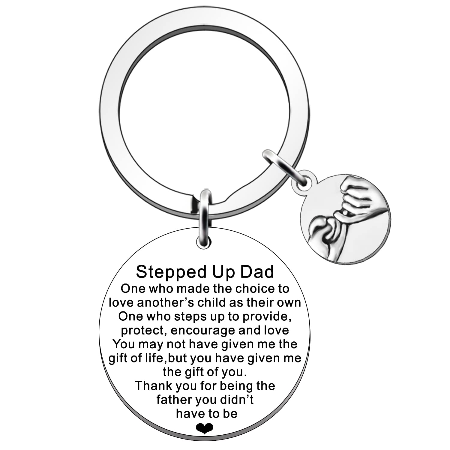 FMCC Step Dad Gifts Keyring-Funny Gifts for Step Dad Fathers Day Christmas Birthday Gift