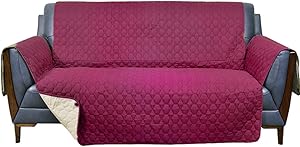 RBSC Home 78 Inch Sofa Cover 100% Waterproof Anti-Slip Couch Cover for Leather Oversized Sofa Slipcover for Pets,Baby Dogs Cats Washable Protector