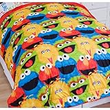 Sesame Street Chalk 2pc Twin Comforter Pillow Sham Set