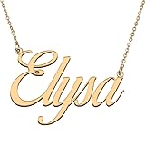 HUAN XUN Customized Custom Simple Any Name Necklace