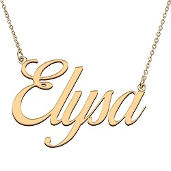 HUAN XUN Customized Custom Simple Any Name Necklace