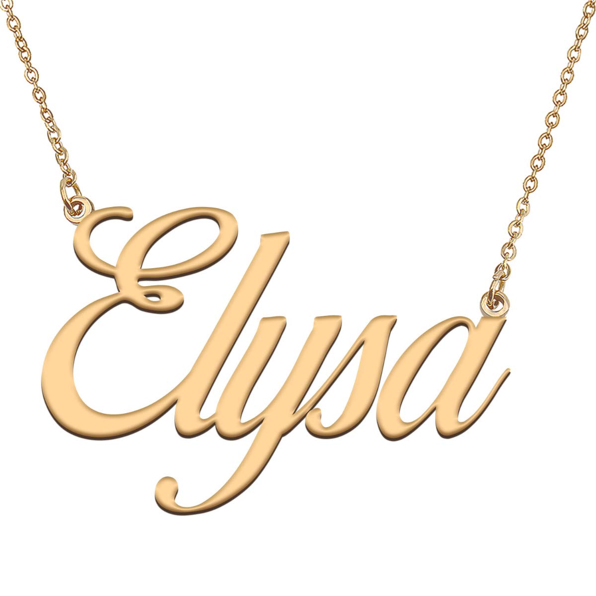 HUAN XUN Customized Custom Simple Any Name Necklace