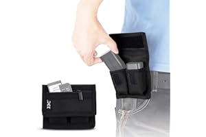 JJC Camera Battery Pouch Holder Case for 2 PCS Sony NP-F550 NP-FW50 NP-FZ100 NP-BX1 Canon LP-E6 LP-E8 LP-E10 LP-E12 LP-E17 Fuji NP-W126 Nikon EN-EL14 EN-EL15 with Zipped Pocket to Store SD TF XQD CF Cards