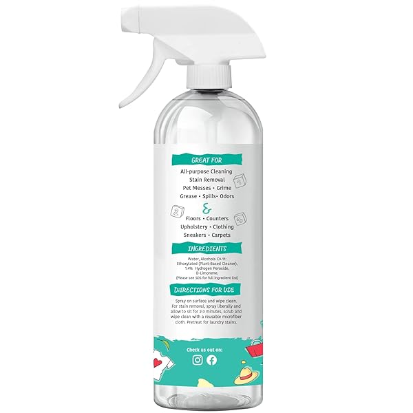 MOMREMEDY HYDROGEN PEROXIDE ALL PURPOSE CLEANING SPRAY | MULTIPURPOSE HOME CLEANER | FABRIC AND LAUNDRY STAIN REMOVER | ALL SURFACE KITCHEN AND BATHROOM | NON TOXIC