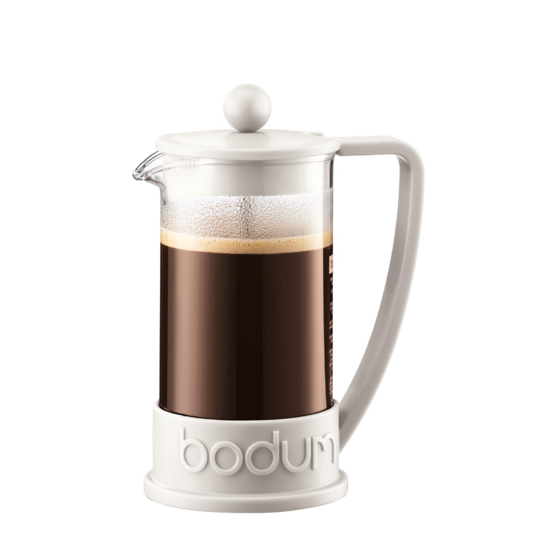 BODUM Brazil 3 Cup French Press Coffee Maker, Off White, 0.35 l, 12 oz