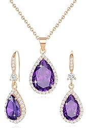 Women Jewelry Set Silver/Gold Plated Teardrop