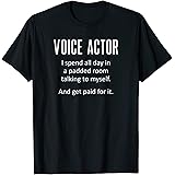 Voice Actor, Voice Over, Voiceover, Funny, Simple, Modern T-Shirt