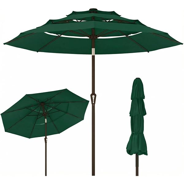 9 patio umbrella replacement canopy Aoodor Patio Umbrella Replacement Canopy for 9 ft 8 Ribs Table Umbrella