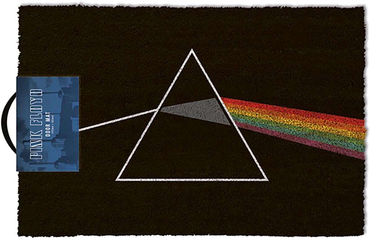 Pink Floyd Dark Side of The Moon Doormat, Coir, Multi-Colour, 40 x 60 cm