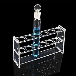 KNMNIU Acrylic Test Tube Holder Rack 6 Sockets for