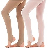 Stelle Girls Women Stirrup Tights Ultra Soft Dance Tights for Ballet, Gymnastics, School (Little Kid/Big Kid/Women)
