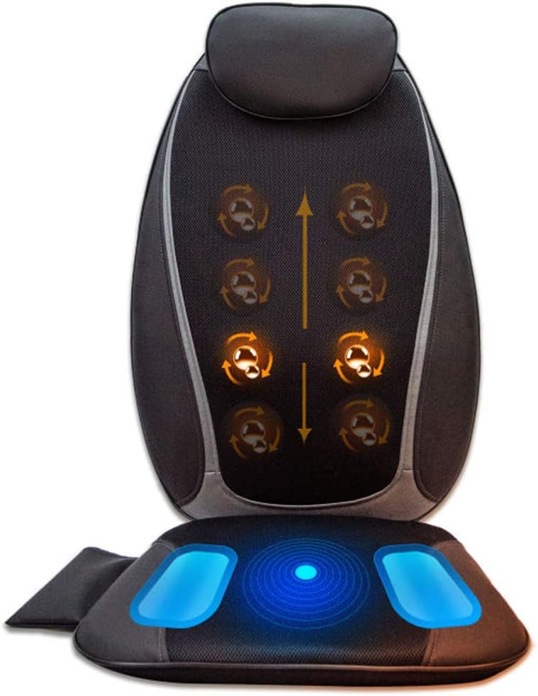 Aront Shiatsu Massage Cushion with Heat Massage Chair Pad Kneading Back Massager for Whole Back, Upper or Lower Back, Home Office